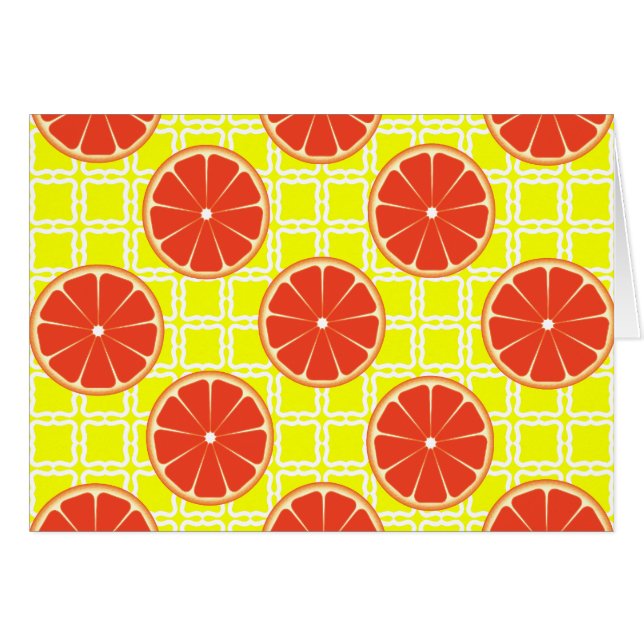 Pomelos brillantes del verano en cuadrados (Anverso (Horizontal))