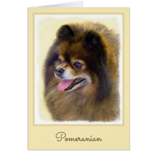 Pomerania Negra y Tan Pintura Original de Perro
