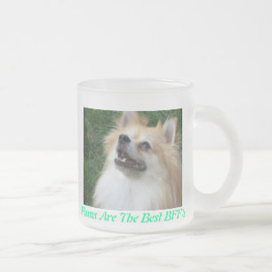 Pomeranian heló la taza