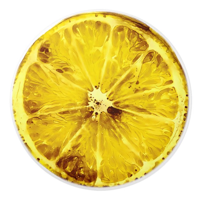 Pomo cerámico de limón (Anverso)