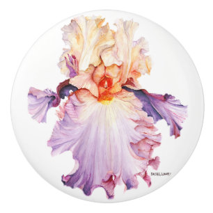 Pomo de cajón de cerámica Iris 1 flotante