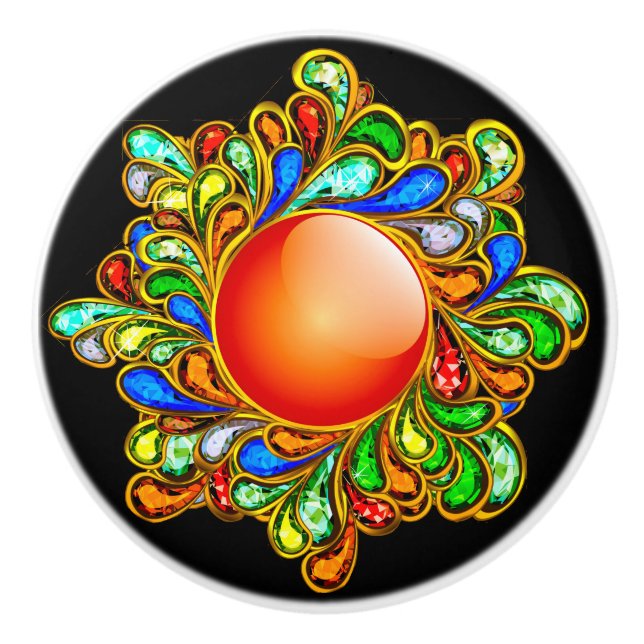 Pomo de cajón de joyas decorativas - SRF (Anverso)