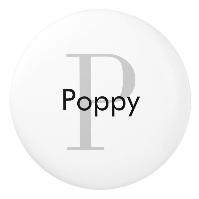 Pomo de cajón personalizado monograma (Anverso)