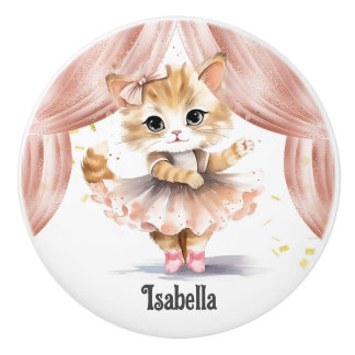 Pomo De Cerámica A ella le encanta bailar ballet zapatillas de baut