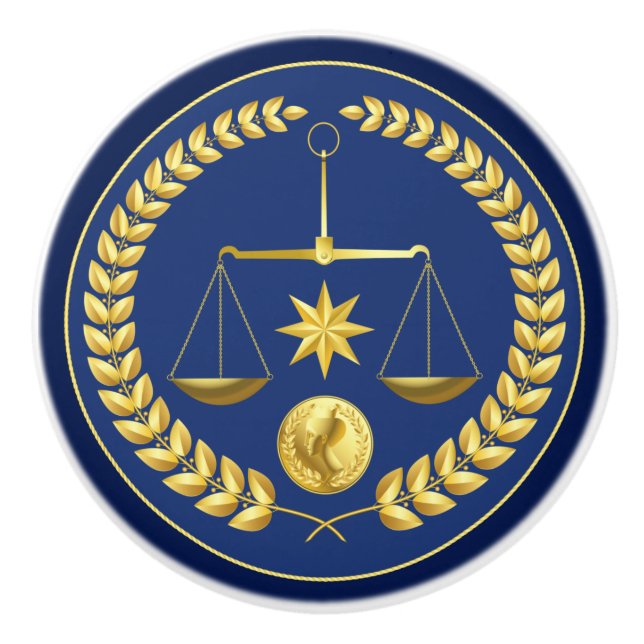 Pomo De Cerámica Abogado abogado (Anverso)