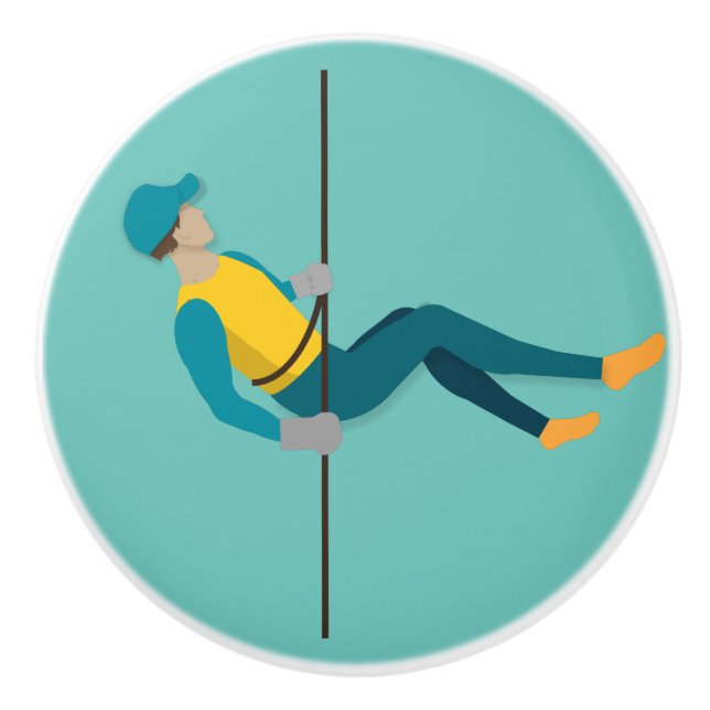 Pomo De Cerámica Abseiling (Anverso)