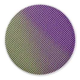 Pomo De Cerámica Abstract Geometric Gradient Checker Pattern 1278