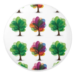 Pomo De Cerámica Abstract Trees Ceramic Knob