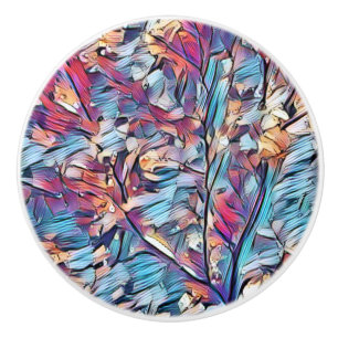 POMO DE CERÁMICA ABSTRACTO DE ÁRBOL