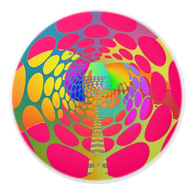 POMO DE CERÁMICA ABSTRACTO GEOMÉTRICO SURREAL (Anverso)