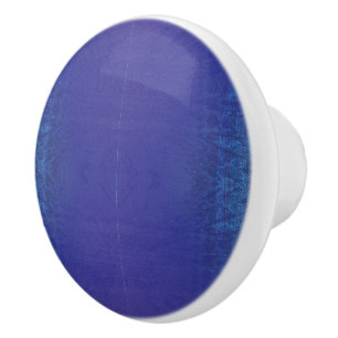 Pomo De Cerámica Aceptación   Patrón Shibori Violeta Azul Índigo