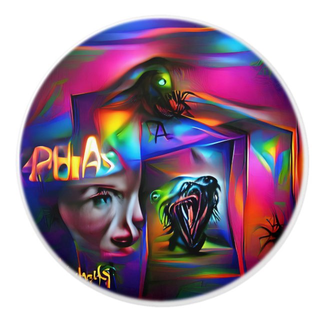 Pomo De Cerámica Aclulofobia (Anverso)