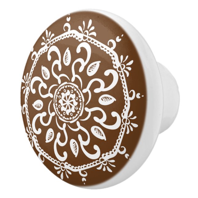 Pomo De Cerámica Acorn Mandala (Derecha)