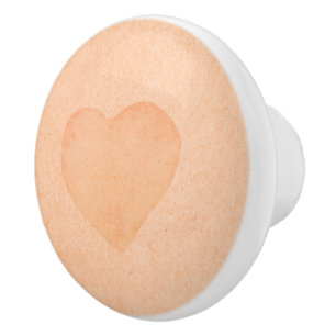 Pomo De Cerámica Acuarela con corazón