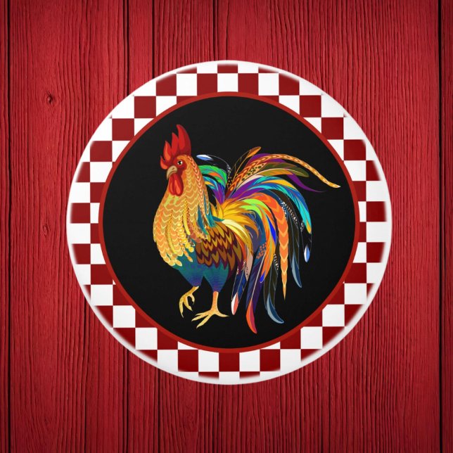 Pomo De Cerámica adorable decoración de Country rooster Farmhouse (Subido por el creador)