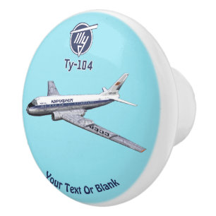 Pomo De Cerámica Aerolínea Tupolev (Т у п о е) Tu-104