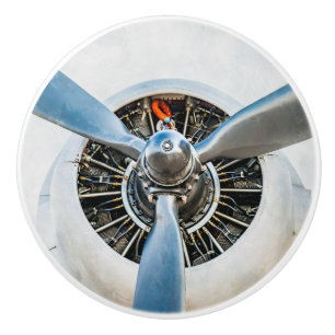Pomo De Cerámica Aeronaves Douglas DC-3. Hélice