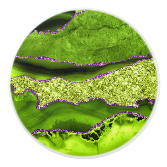 Pomo De Cerámica Agato verde (Anverso)