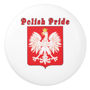 Pomo De Cerámica Águila del Orgullo Polaco