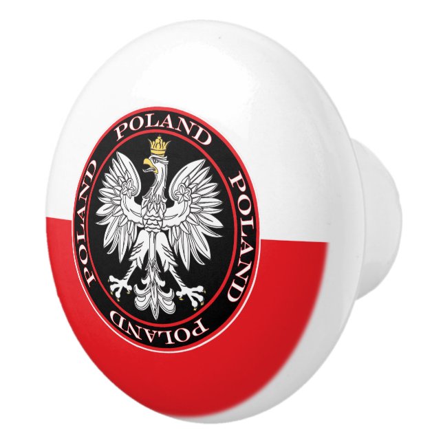 Pomo De Cerámica Águila redonda polaca (Derecha)