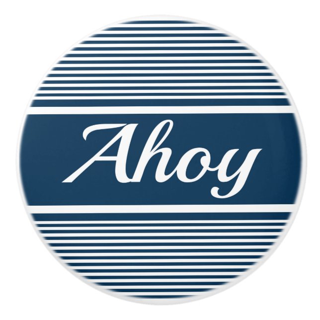 Pomo De Cerámica Ahoy (Anverso)