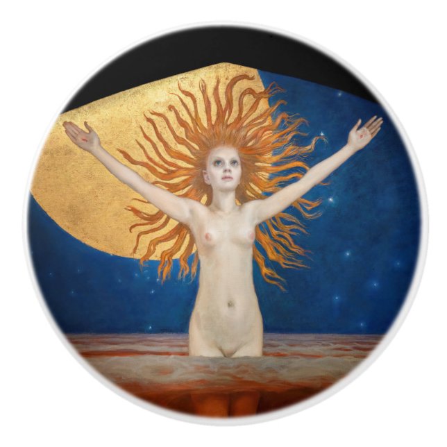 Pomo De Cerámica Akseli Gallen-Kallela - Ad Astra (Anverso)