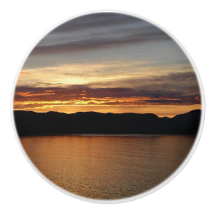 Pomo De Cerámica Alaskan Sunset II Hermosa Fotografía de Alaska