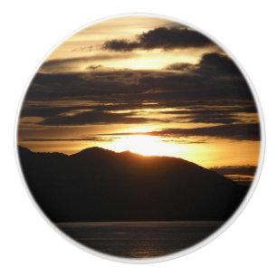 Pomo De Cerámica Alaskan Sunset III Hermosa Fotografía de Alaska