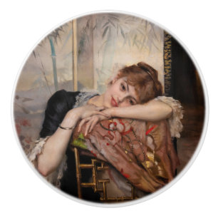 Pomo De Cerámica Albert Edelfelt - La Parisienne / Virginie