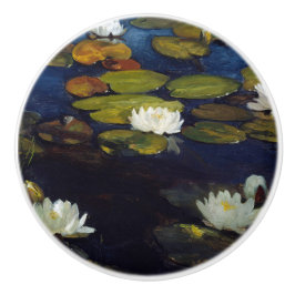 Pomo De Cerámica Albert Edelfelt - Water Lilies, Estudio