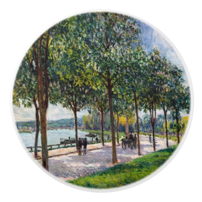 Pomo De Cerámica Alfred Sisley - Allee de los castaños (Anverso)