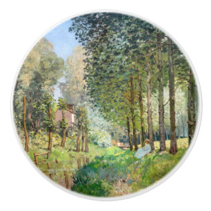Pomo De Cerámica Alfred Sisley - Descansa a lo largo del Stream