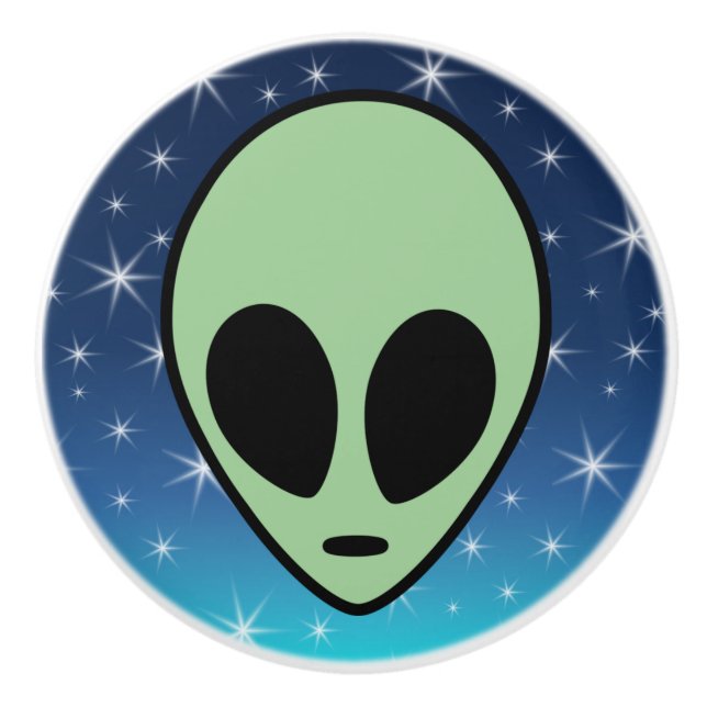 Pomo De Cerámica Aliente verde (Anverso)