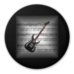 Pomo De Cerámica Almohada elec ~Gray/Black BG de la partitura de la