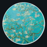 Pomo De Cerámica Almond Blossom Van Gogh<br><div class="desc">Reproducción de pintura vintage de Almond Blossom por Vincent van Gogh,  1890. Presenta las florecientes ramas de almendros contra el cielo. Los almendros florecen a principios de primavera y simbolizan el inicio de la nueva vida. Van Gogh hizo esta pintura como un regalo para su sobrino recién nacido.</div>