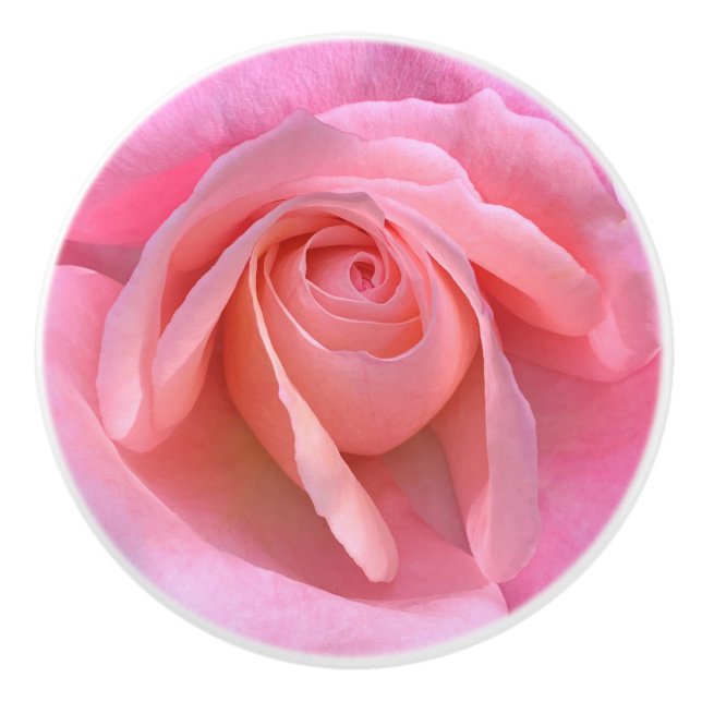 Pomo De Cerámica Alojamiento rosa rosado (Anverso)