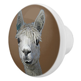 Pomo De Cerámica Alpaca Alpakka Alpaka Alpaga