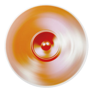 Pomo De Cerámica Altavoz de música de giro rojo