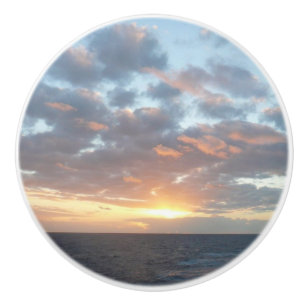 Pomo De Cerámica Amanecer en el mar I Pastel