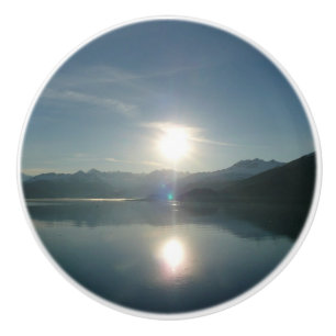Pomo De Cerámica Amanecer por la fotografía del College Fjord Alask