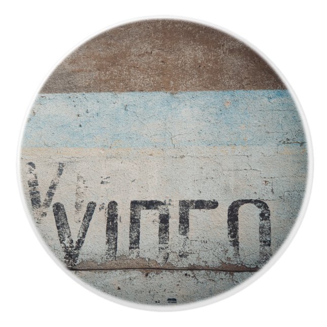 Pomo De Cerámica Amantes de cine de estilo loft urbano (Anverso)