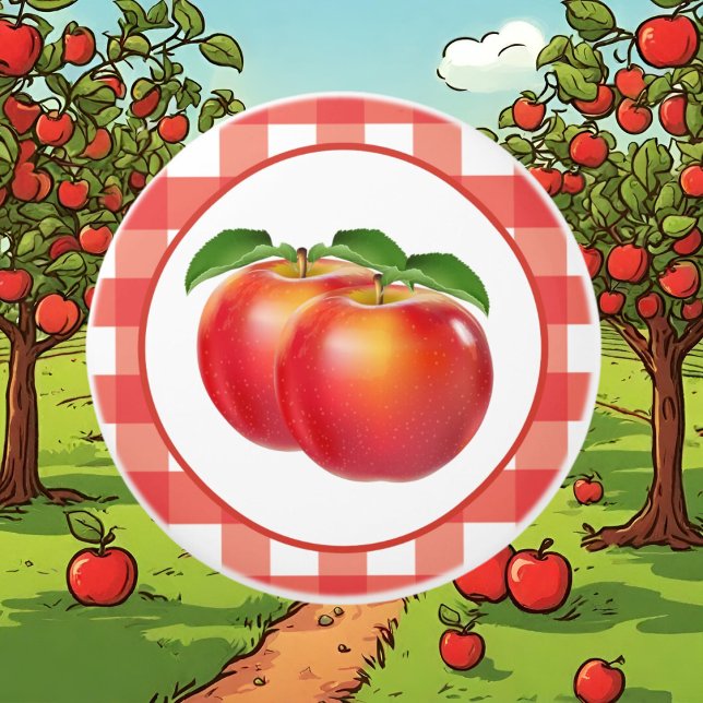 Pomo De Cerámica Amantes de la cocina de manzana roja (Subido por el creador)