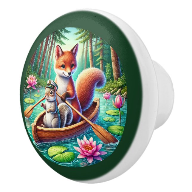 Pomo De Cerámica Amantes de los bosques (Derecha)