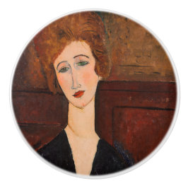 Pomo De Cerámica Amedeo Modigliani - Retrato de una mujer