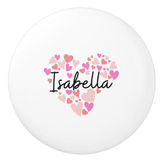 Pomo De Cerámica Amo a Isabella