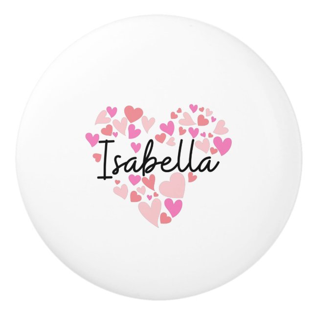 Pomo De Cerámica Amo a Isabella (Anverso)