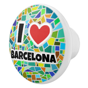 Pomo De Cerámica Amo Barcelona