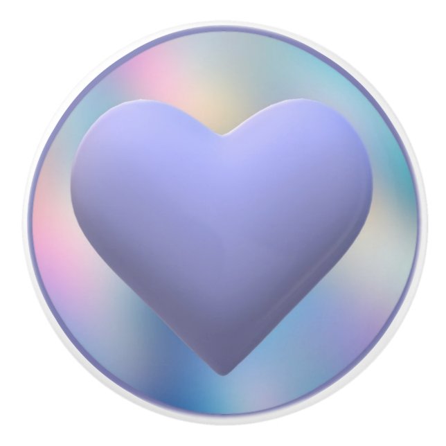 Pomo De Cerámica Amo Mi Bebé Azul (Anverso)