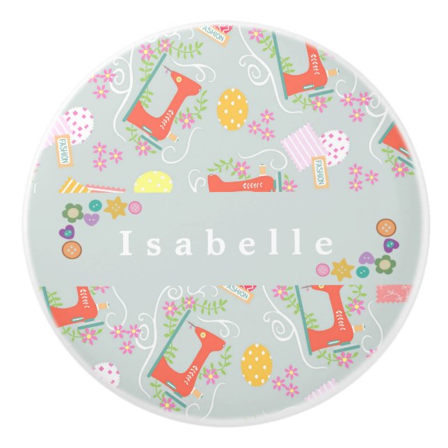 Pomo De Cerámica Amor masticar la máquina gris (Anverso)