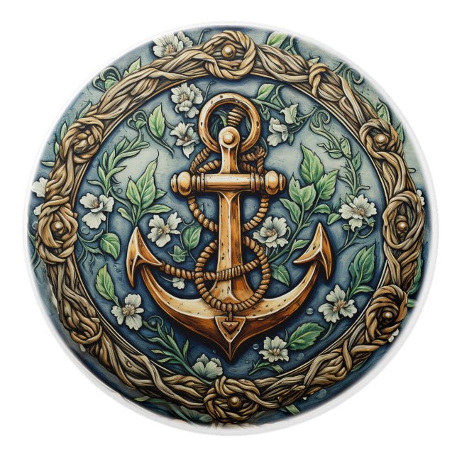 Pomo De Cerámica Anchors Aweigh Ceramic Knob (Anverso)
